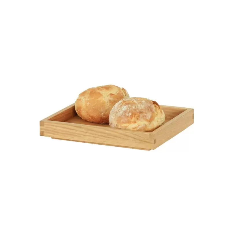 Cal-Mil Sydney 10 x 12 x 1.5 Wooden Shallow Tray - Oak