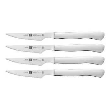 Zwilling 4pc Stainless Steel Serrated Steak Knife Set