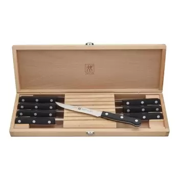 Zwilling TWIN Gourmet 8pc Steak Knife Set with Wood Presentation Case