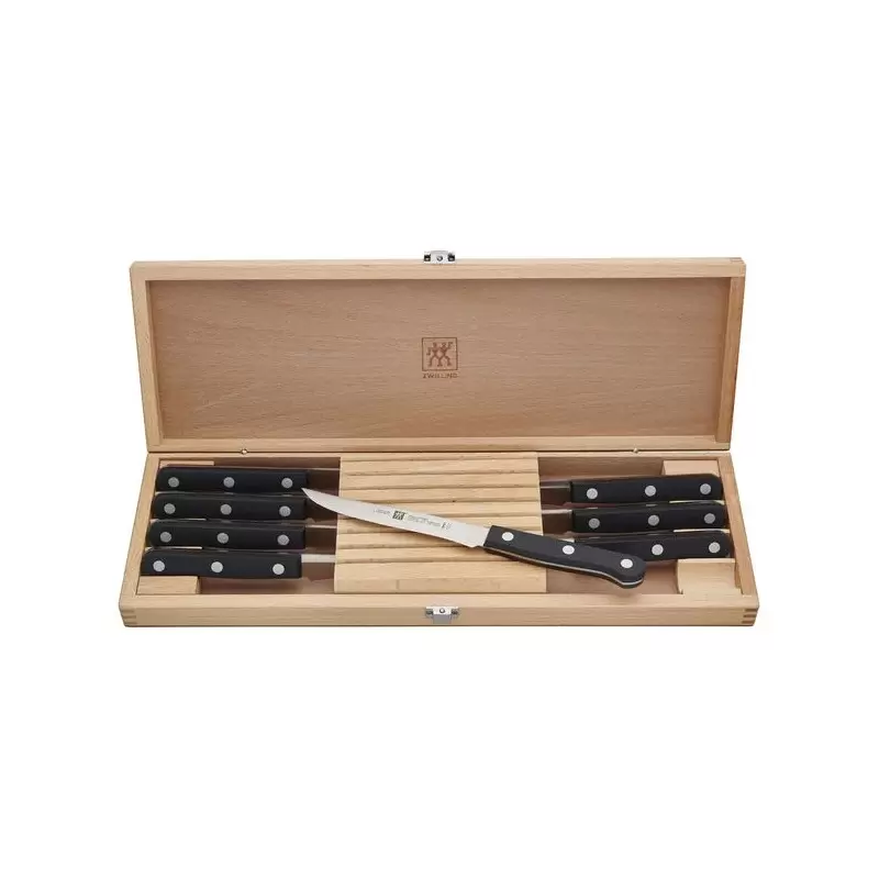 Zwilling TWIN Gourmet 8pc Steak Knife Set with Wood Presentation Case