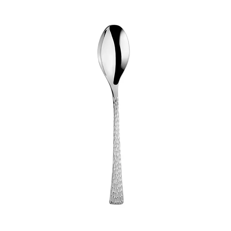 Turgla Flatware Artesia 7.25" Silver Stainless Steel Dessert/Soup Spoon 18/10