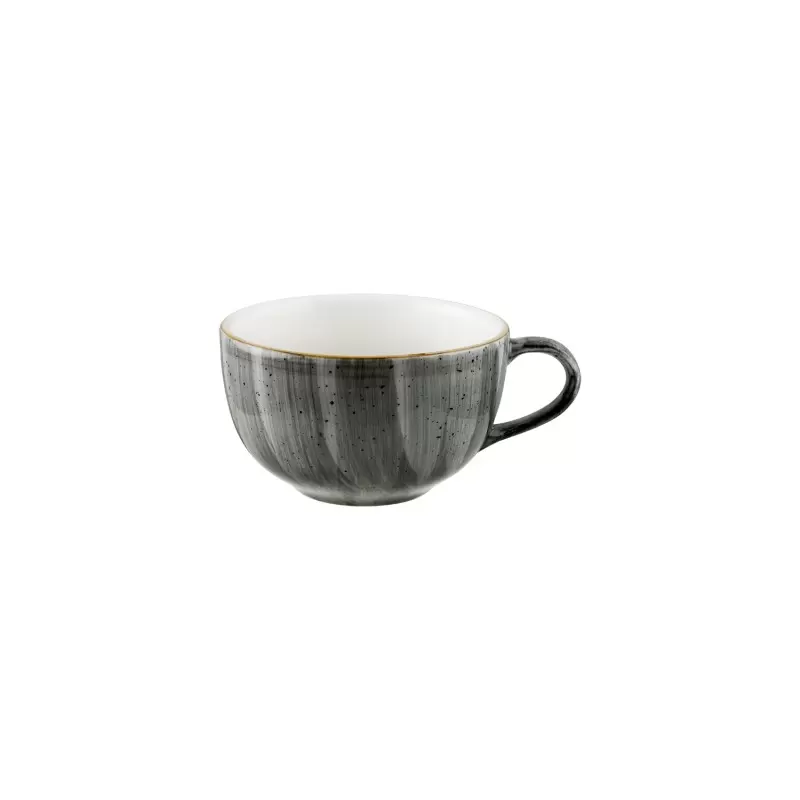 Turgla Bone China Space dia.4.5" h:2.75" 12 oz. Round Grey Porcelain Cup