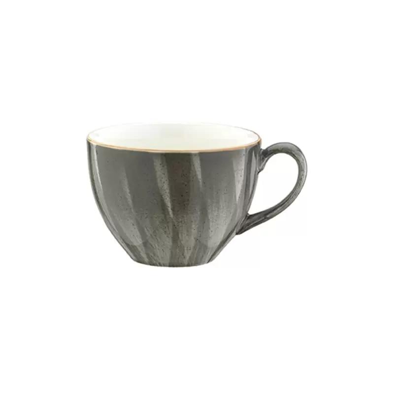 Turgla Bone China Space dia.3.5" h:2.75" 7 oz. Round Grey Porcelain Cup