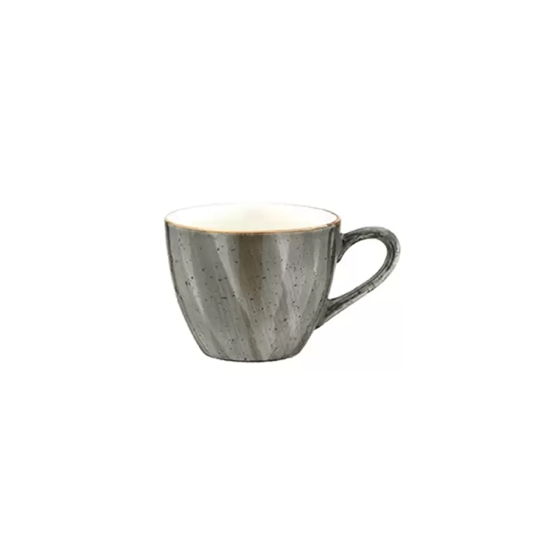 Turgla Bone China Space dia.2.5" h:2" 3 oz. Round Grey Porcelain Espresso Cup