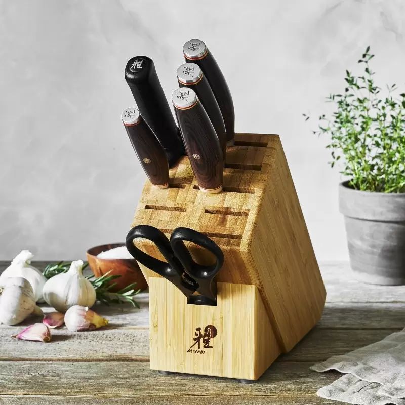 MIYABI 6000MCT - Artisan 7-pc Knife Block Set