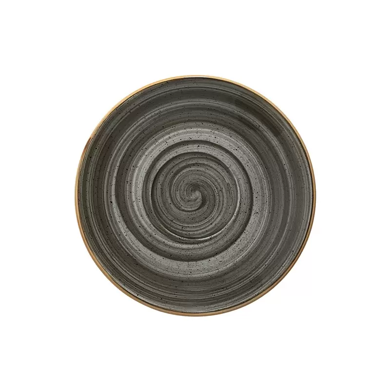 Turgla Bone China Space dia.5" Round Grey Porcelain Saucer