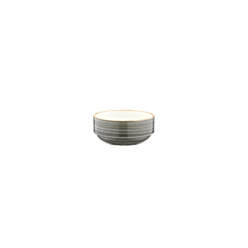 Turgla Bone China Space dia.3" h:1.5" 4 oz. Round Grey Porcelain Ramekin