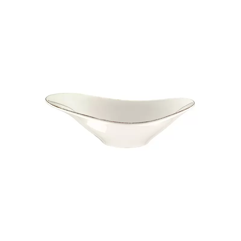 Turgla Bone China Retro 11" x 7.5" x h:3.5" 25 oz. Oval Decorated Porcelain Bowl