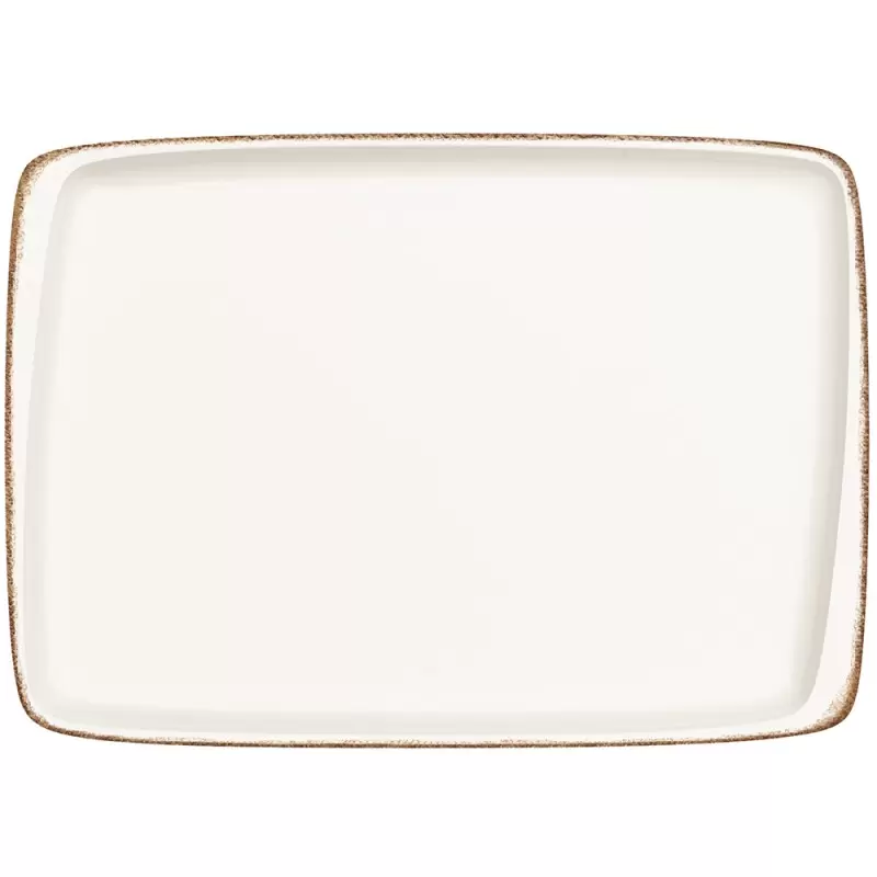 Turgla Bone China Retro 14.25" x 10.25" x h:0.75" Rectangular Decorated Porcelain Platter