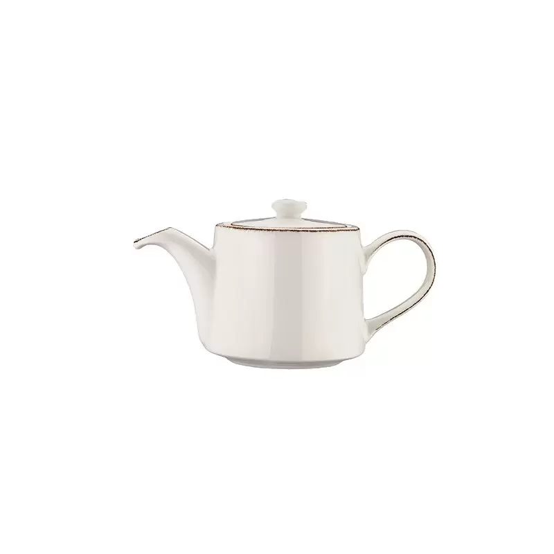 Turgla Bone China Retro dia.7" h:3.5" 13 oz. Round Decorated Porcelain Coffee/Tea Pot