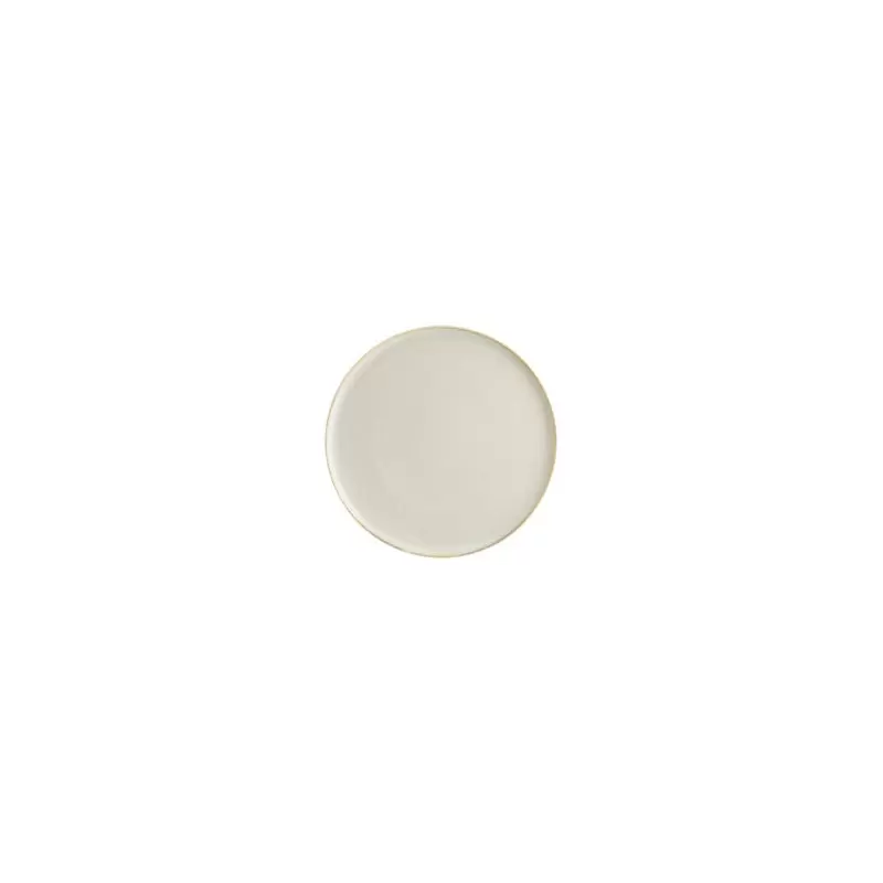 Turgla Bone China Sand dia.8.75" Round Beige Porcelain Plate