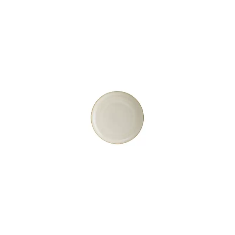 Turgla Bone China Sand dia.9.75" h:2" Round Beige Porcelain Deep Plate