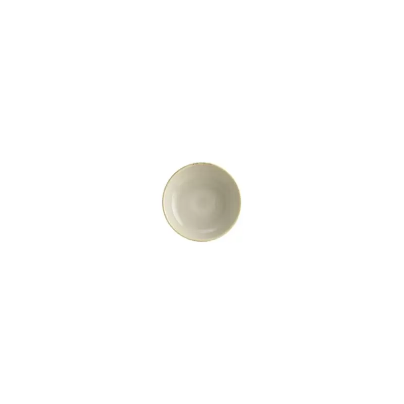 Turgla Bone China Sand dia.5.5" h:2" 15 oz. Round Beige Porcelain Bowl