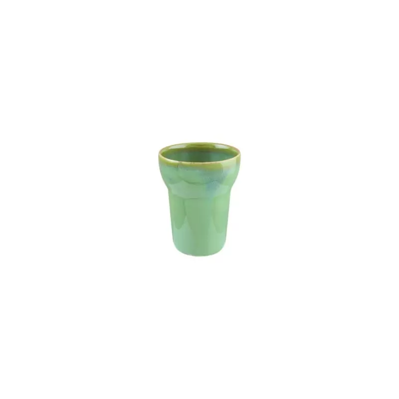 Turgla Bone China Sage dia.3.75" h:4.75" 12 oz. Round Green Porcelain Mug