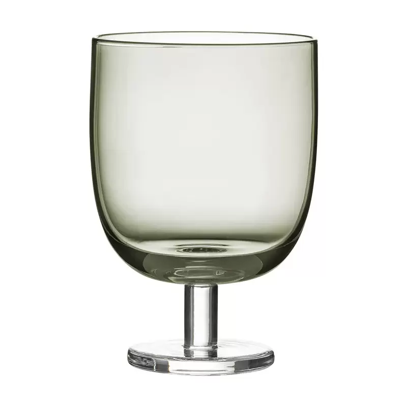 Degrenne Empileo Grey Stemmed Glass 26 cl - H11.1cm - x 7.9cm - H 4'' 3/8 x 3'' 1/8 - Set of 6