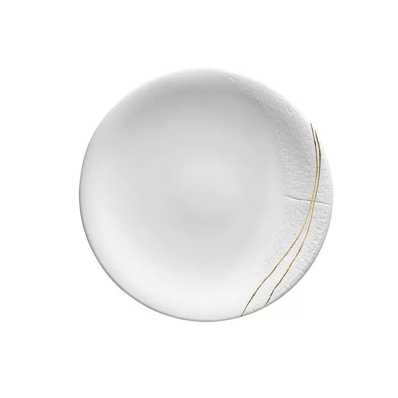 Degrenne Supernature Gold Round Dinner Plate 27 cm - 27 cm - 10''5/8 - Set of 6