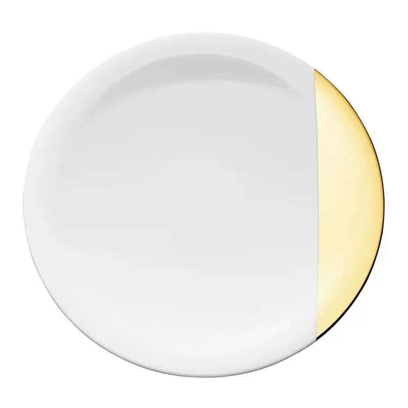 Degrenne Sd One Gold Round Dinner Plate 27 cm - 27 cm - 10''5/8 - Set of 6