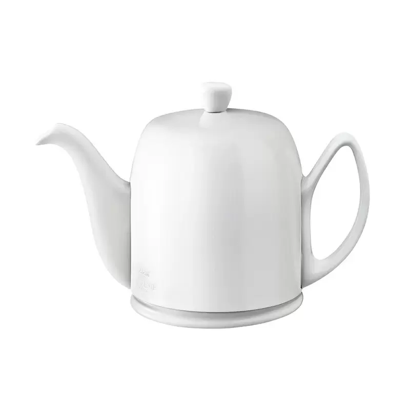 Degrenne Salam Monochrome Blanche - White Tea Pot 6 Cups Monochrome White - h13.1 cm - h 5''3/16 - 100 cl - 33 oz 13/16