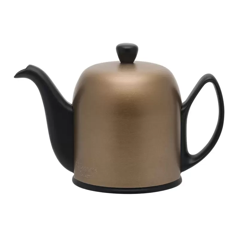 Degrenne Salam Noir Bronze Salam Tea Pot 6 Cups Copper - h13.1 cm - h 5''3/16 - 100cl - 33 oz 13/16