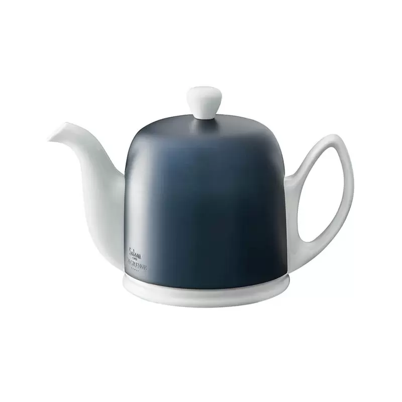 Degrenne Salam Color Cobalt Salam Tea Pot 4 Cups with Cobalt Color Lid - h11.1 cm - h 4''3/8 - 70cl - 23oz 11/16