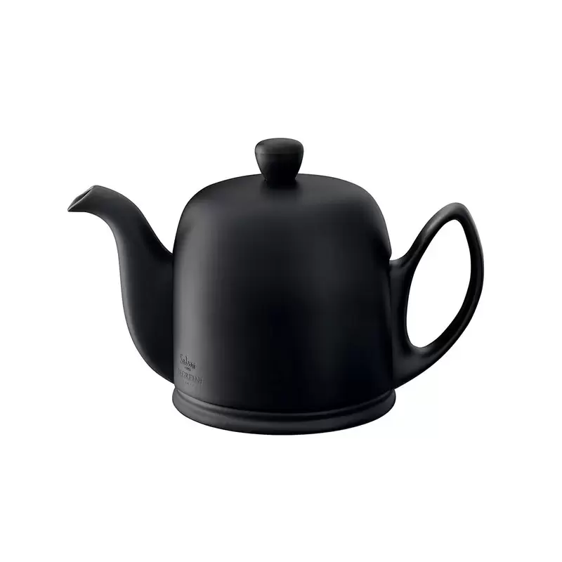 Degrenne Salam Black Salam Tea Pot 4 Cups with Black Aluminium Lid - h11.1 cm - h 4''3/8 - 70cl - 23oz 11/16