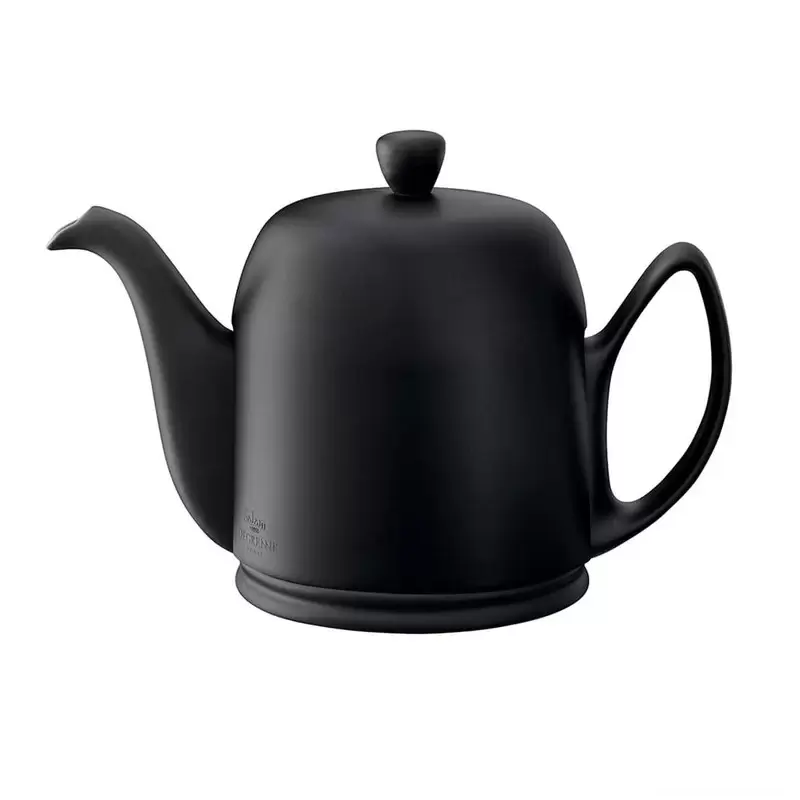 Degrenne Salam Black Salam Tea Pot 6 Cups with Black Aluminium Lid - h13.1 cm - h 5''3/16 - 100cl - 33 oz 13/16