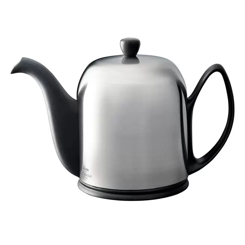 Degrenne Salam Mat Black Salam Tea Pot 8 Cups - h 15.2 cm - h 6'' - 130cl - 43oz 15/16