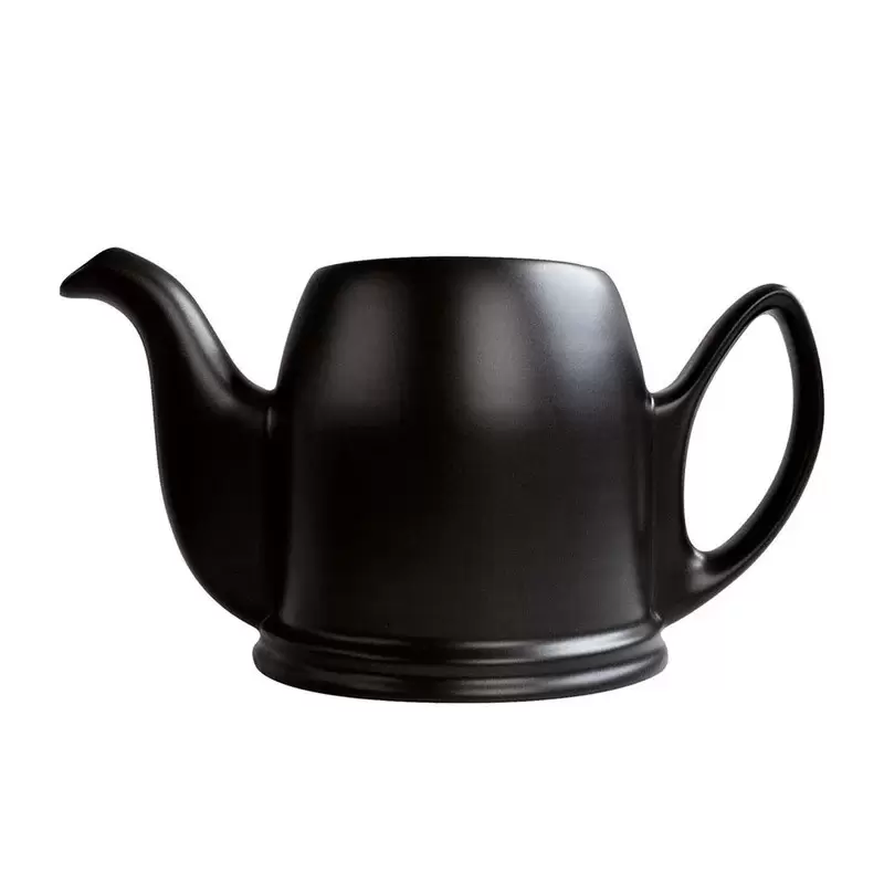 Degrenne Salam Mat Black Tea Pot 4 Cups Without Lid - h11.1 cm - h 4''3/8 - 70cl - 23oz 11/16