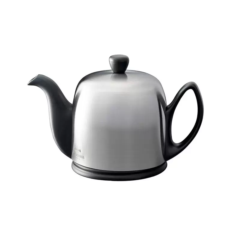 Degrenne Salam Mat Black Salam Tea Pot 4 Cups - h11.1 cm - h 4''3/8 - 70cl - 23oz 11/16