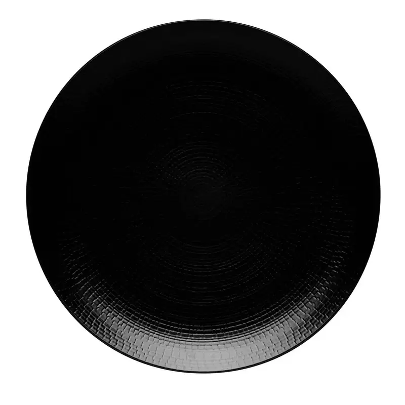 Degrenne Modulo Nature.Pierre De Lave. Round Presentation Plate 31.5 cm - 31.5 cm - 12''3/8 - Set of 3