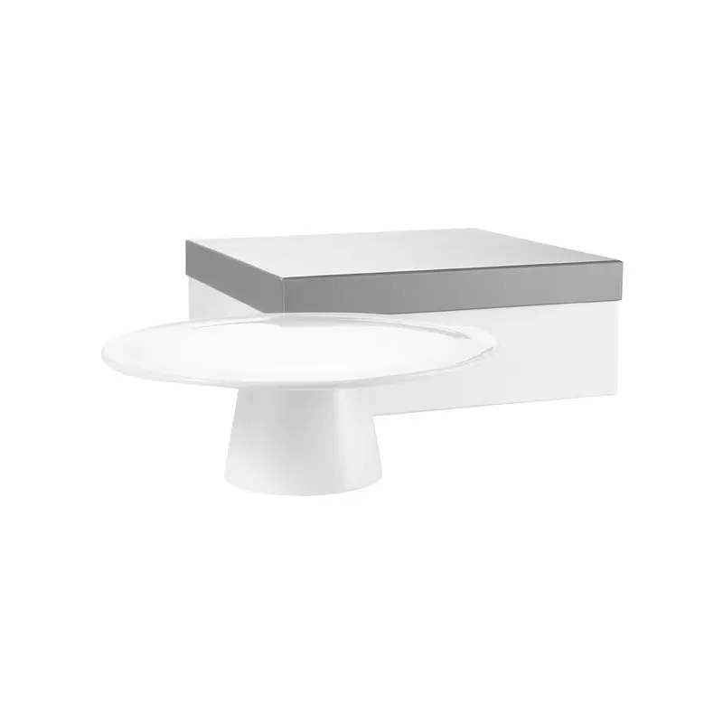 Degrenne Modulo White Round App / Pizza / Presentation Stand - 25 cm - 9''13/16