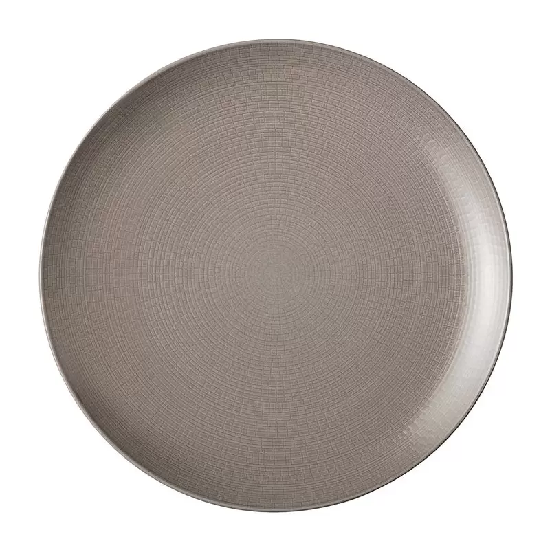 Degrenne Modulo Nature Terre D'Ombre Round Presentation Plate. Coupe - 31.5 cm - 12''3/8