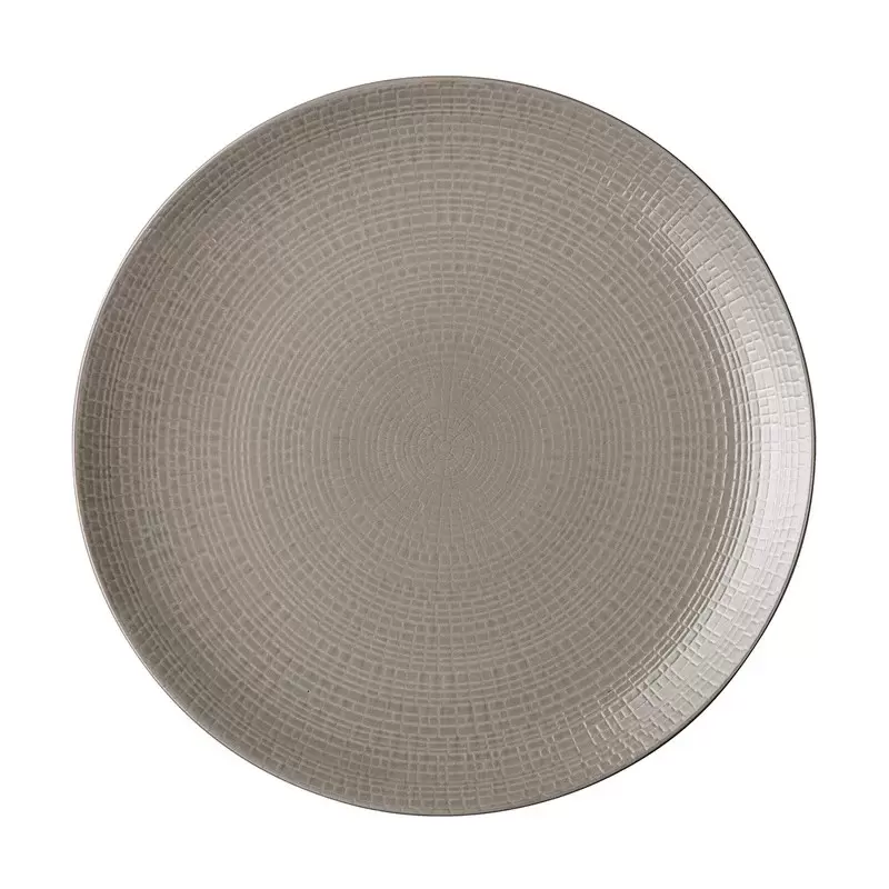 Degrenne Modulo Nature Terre D'Ombre Round Dinner Plate. Coupe - 28 cm - 11 in - Set of 6