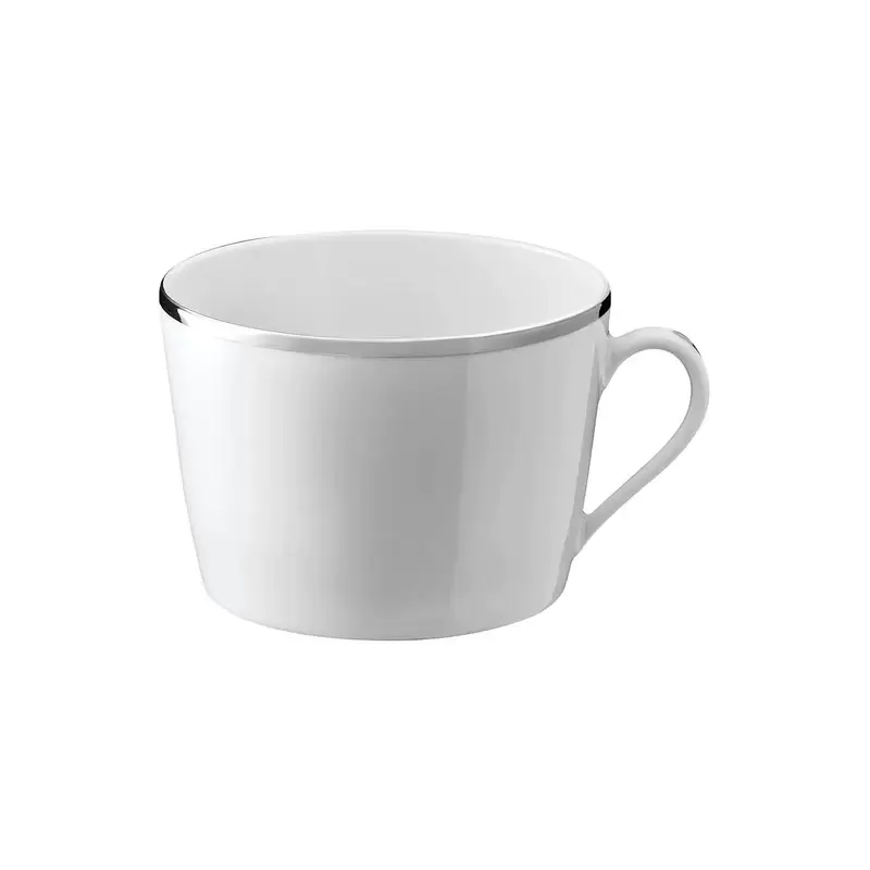 Degrenne Galon Platine Breakfast Cup 40 cl - H 7.1 cm x Ø10.3 cm - 2in 13/16 x Ø 4in 1/16 - 40cl - 13 oz 1/2 - Set of 6