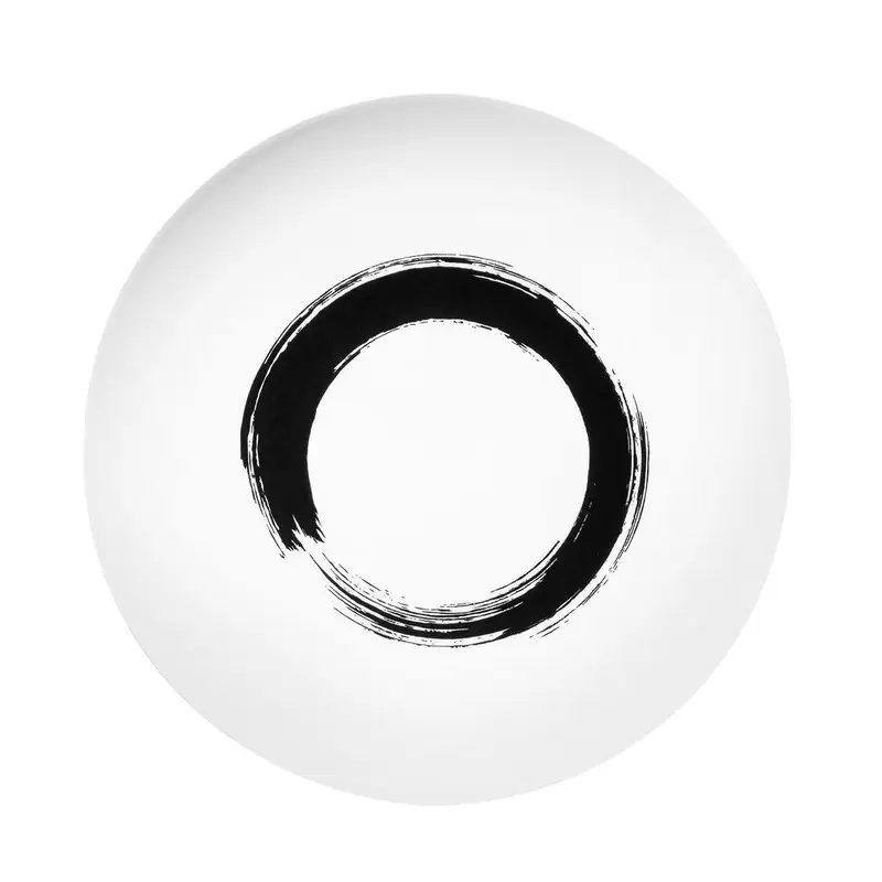 Degrenne Modulo Arty Creation - White Round Dinner Plate 29 cm Circle White Version - 29 cm - 11''7/16 - Set of 6