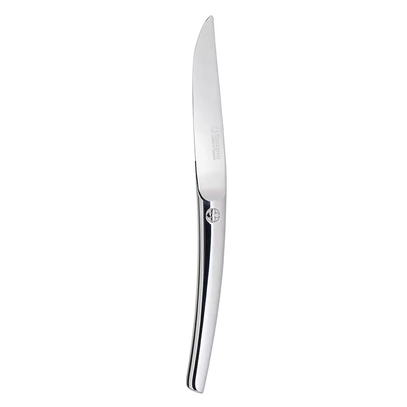 Degrenne Le Phil Table / Steak Knife Non Serrated Blade Solid Handle - 237 mm - 9 '' 5/16