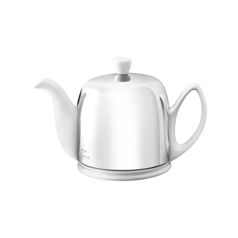 Degrenne Salam White Salam Tea Pot 4 Cups - h11.1 cm - h 4''3/8 - 70cl - 23oz 11/16