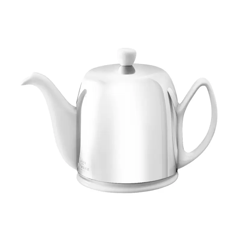 Degrenne Salam White Salam Tea Pot 6 Cups - h13.1 cm - h 5''3/16 - 100cl - 33 oz 13/16