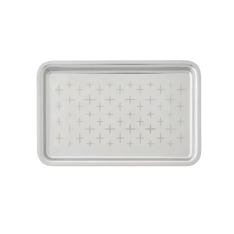 Degrenne Newport Twist..Poli-Miroir.. Rectangular Tray 22 x 14cm - 22 x 14 cm - 8''11/16 x 5''1/2