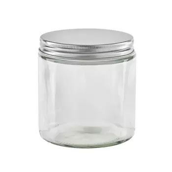 PacknWood Round Jar Glass With Cap - H:7.87'' - 40 pcs