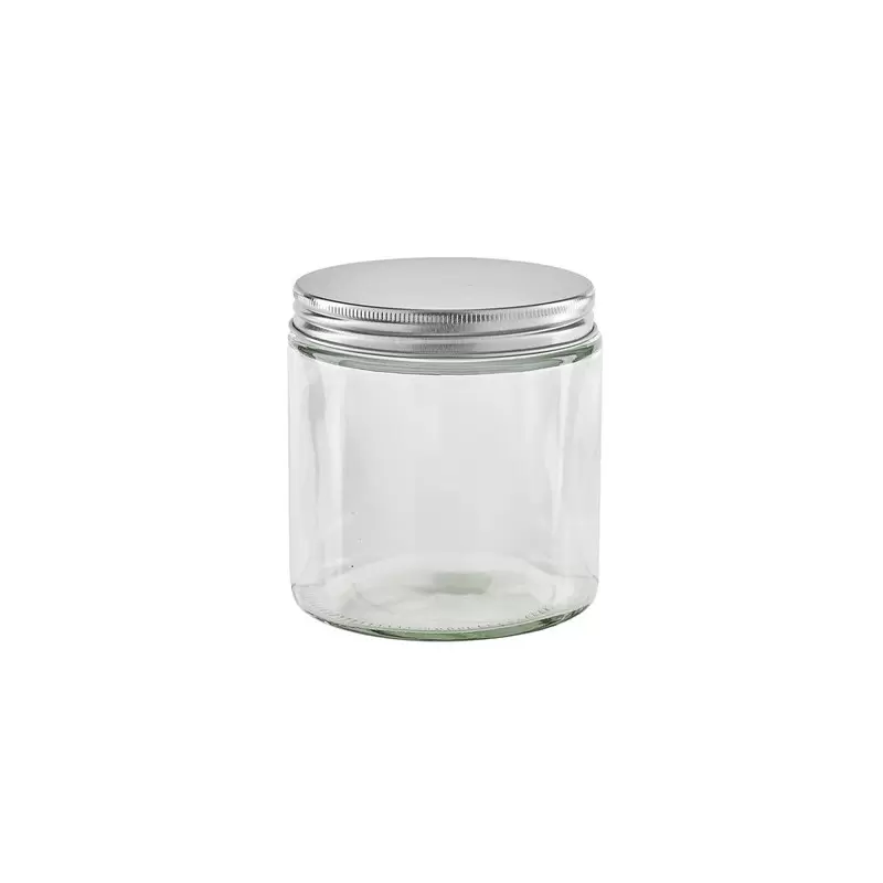 PacknWood Round Jar Glass With Cap - H:7.87'' - 40 pcs