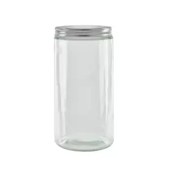 PacknWood Round Jar Glass With Cap - H:5.91'' - 30 pcs