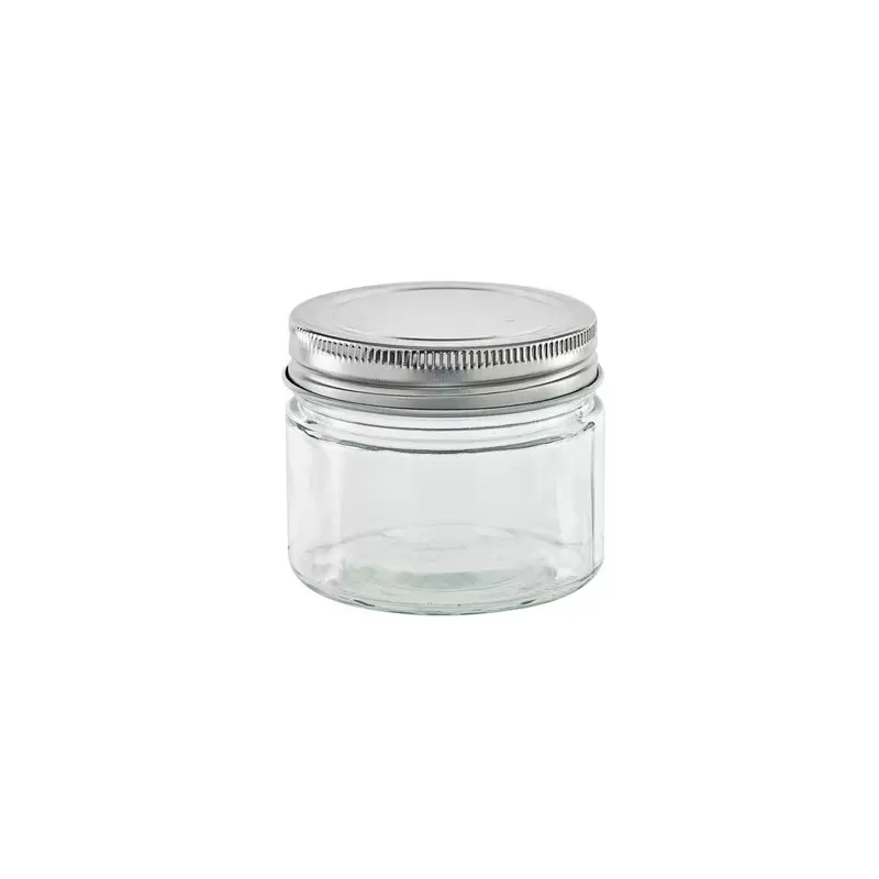 PacknWood Round Jar Glass With Cap - H:10.24'' - 80 pcs