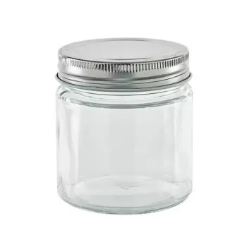 PacknWood Round Jar Glass With Cap - H:7.09'' - 70 pcs