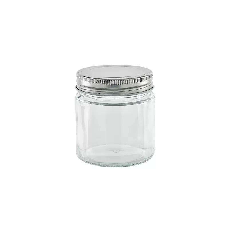 PacknWood Round Jar Glass With Cap - H:7.09'' - 70 pcs