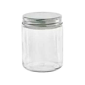 PacknWood Round Jar Glass With Cap - H:7.87'' - 60 pcs