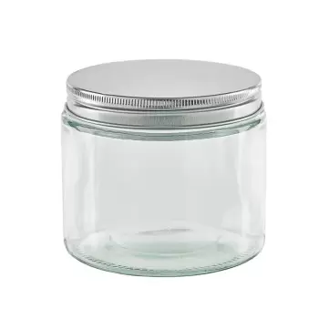 PacknWood Round Jar Glass With Cap - H:7.09'' - 50 pcs