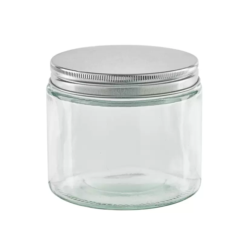 PacknWood Round Jar Glass With Cap - H:7.09'' - 50 pcs