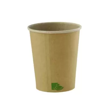 PacknWood Zen Kraft Recyclable Paper Cup - 4oz Diam.2.44'' H:2.5'' - 1000 pcs