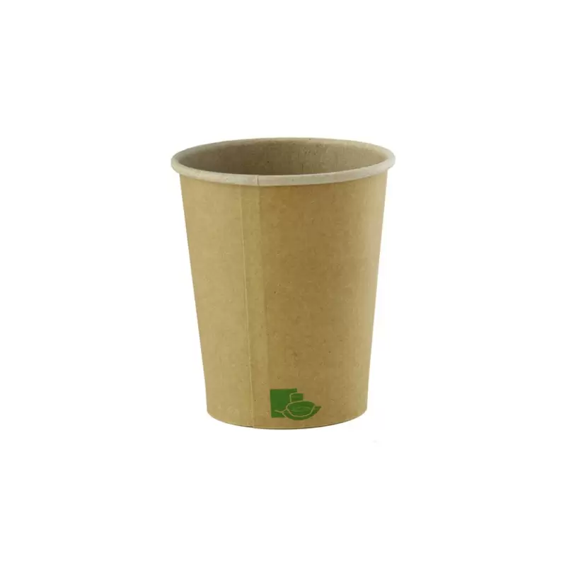 PacknWood Zen Kraft Recyclable Paper Cup - 10oz Diam.3.5'' H:3.4'' - 1000 pcs